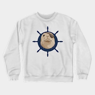 Seal with Ship rudder Crewneck Sweatshirt